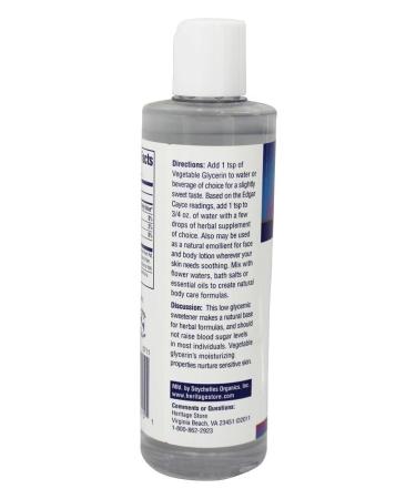 Heritage Store Vegetable Glycerin 8 Ounce - Premium Quality for DIY & Skincare | International Shipping Available - Buy Online on GoSupps.com