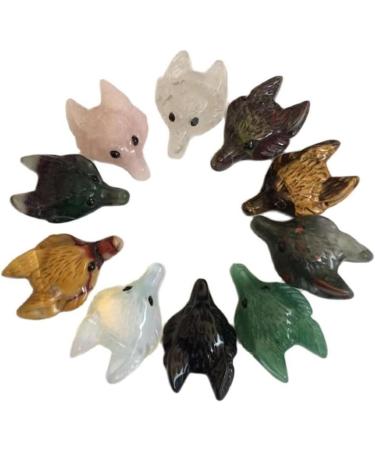 Natural Stone Crystal Tiger Eye Aventurine Wolf Head Shape Pendant Accessories 2pc Collection ningxiao (Color : Tiger Eye Size : 2pcs) 2pcs Tiger Eye - Buy Online on GoSupps.com