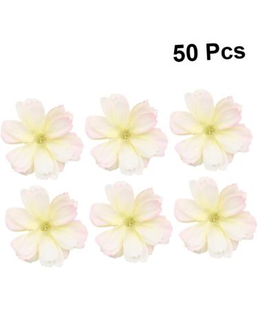 ABOOFAN 50pcs Ornaments White Plum Pink Simulation Supplies Handmade Crafts Flower Adornments DIY Blossoms As Shown Size 1 - Buy Online on GoSupps.com