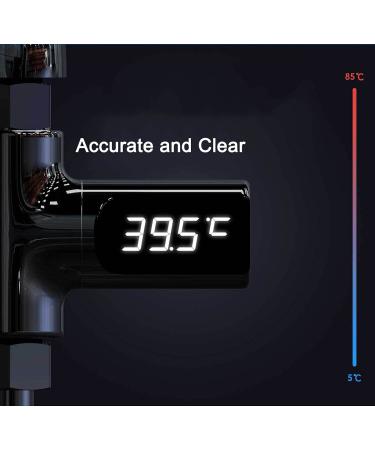 YOHAPPY Digital Shower Thermometer - LED Display - 360 Degree Rotatable - Anti-Leaking - Baby Shower Temperature Monitor - Buy Online on GoSupps.com