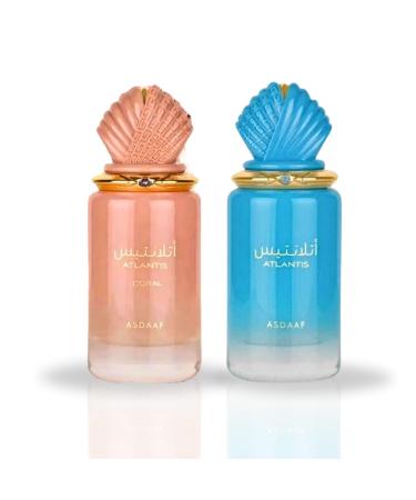 Asdaaf Atlantis Blue & Coral Atlantis - EDP Sprays 100ML (3.4 OZ) Long Lasting Scents Arabian Perfumes For Men & Women. (Value Pack) 3.4 Fl Oz (Pack of 1) Value Pack - Buy Online on GoSupps.com