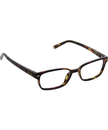 Peepers Cooper Rectangular Blue Light Blocking Reading Glasses Tortoise 52mm 1.25x - Buy Online on GoSupps.com