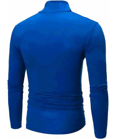 LIUEONG Men's Basic Turtleneck Long Sleeve T-Shirt Pack - Navy Large - Buy Online on GoSupps.com