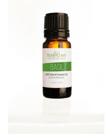 Organic Basil Oil - 100% Pure & Natural Therapeutic Quality for Aromatherapy & Body Care (10ml) - Buy Online on GoSupps.com