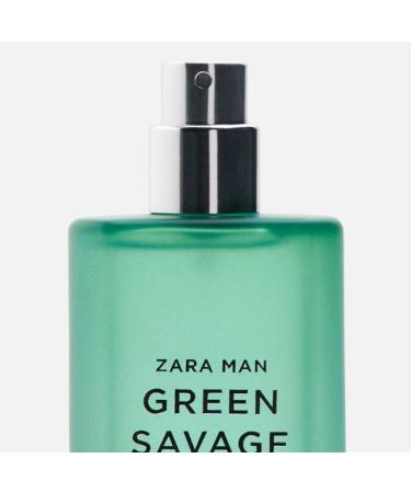Zara Man Green Savage Cologne for Men EDT Eau De Toilette 40 ML (1.35 FL OZ) - Buy Online on GoSupps.com