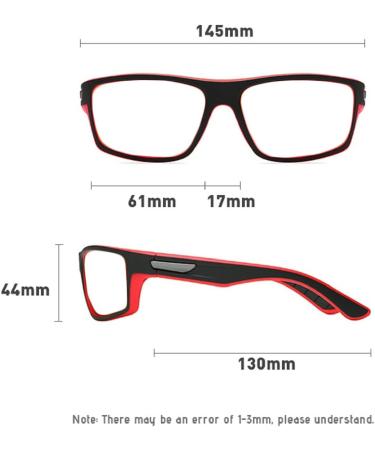 Helena Rectangle Photochromic Bifocal Reading Glasses for Men & Women - Outdoor Sports Sunglasses Red 1.75x Presbyopia Eyewear - Buy Online on GoSupps.com