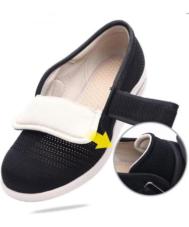 Men's Lightweight Anti-Slip Diabetic Slippers with Arch Support - Black - Buy Online on GoSupps.com