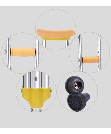 Crutches for Adults Underarm Underarm Crutches Adjustable Stick Aluminum Base Healthcare for Old Man Great for Travel or Work Selfless dedication - Buy Online on GoSupps.com