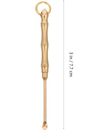 Brass 5pcs Ear Wax Remover Keychain Pendants for Travel - Portable Ear Cleaner - Buy Online on GoSupps.com