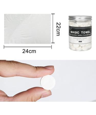 100 PCS Compressed Towels - Portable Mini Coin Tissue for Travel, Sports, Beauty Salon & Home - Hand Wipes - Buy Online on GoSupps.com