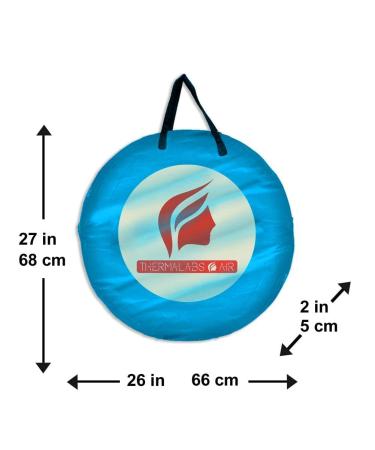 Buy Spray Tan Tent (Blue) - Professional Pop-Up Booth for Airbrush & Sunless Tanning | Folds in 30 Seconds No Logo Extra Spacious - Buy Online on GoSupps.com
