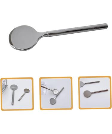 Didiseaon Eye Cream Stick Cosmetic Spoon Tools for Skincare Beauty Scoop Make up Spoon Spoon Moisturizer Applicator Spoon Makeup Spoon Round Head Zinc Alloy Product 5.00X1.50X0.30CM Silver - Buy Online on GoSupps.com