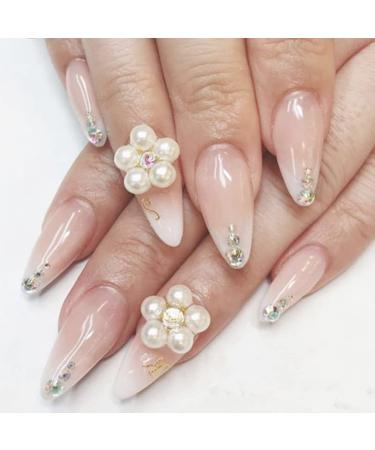 White Pearl Face Gems & Hair Jewels | Self-Adhesive Rhinestones for Women | Festival & Nail Art DIY Decoration Kit - 4 Sheets - Buy Online on GoSupps.com