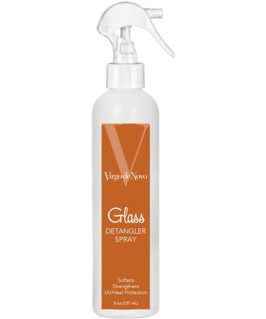 Virgo de Novo - Glass Detangler Spray - 8 oz - Detangles & Controls Static For Less Frizz & Fly-Aways