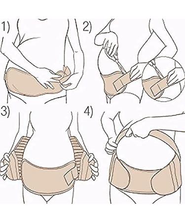 Jamila Maternity Belt - Pregnancy Support Waist Band for Back, Pelvic & Hip Pain Relief in Labour and Recovery - White L - Buy Online on GoSupps.com