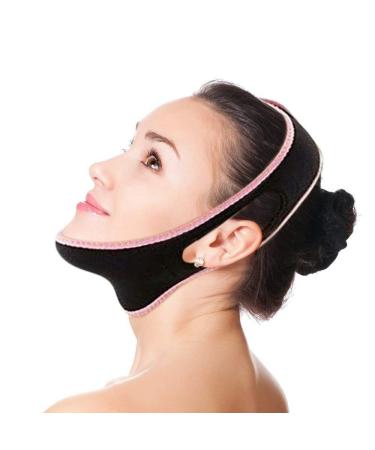 Alayna (TM) V Line Face Slimming Mask Chin Lifting Belt Sagging Skin Double Chin Reducer Face Lift V Shaped Contour Strap Reusable Anti-Wrinkle Chin Up Patch Medium (Pack of 1)