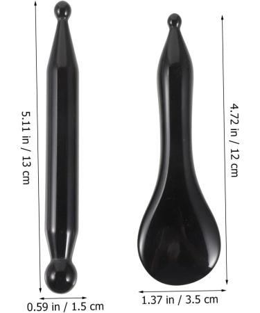 Homsfou 2-in-1 Gua Sha Body & Face Massage Tool | Acupuncture Point Stick & Beeswax Massage Device for Whole Body Relaxation | International Shipping Available - Buy Online on GoSupps.com