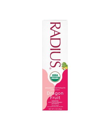 Organic Kids Toothpaste 3oz Pack of 3 - Dragon Fruit Flavor | Non-Toxic, Chemical-Free, Gluten-Free | Improves Gum Health for Children 6 Months - Buy Online on GoSupps.com