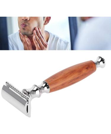 Dekaim Manual Shaver - Classic Men's Dual Blade Wooden Handle Shaver (Mahogany) - Vintage Style for a Smooth Shave | International Shipping Available - Buy Online on GoSupps.com