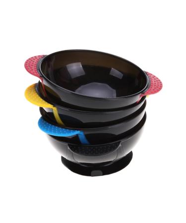 Lot De 2 Set De Bols Teinture Pour Cheveux Ventouse 150 Ml Agitateur Noir Ensemble Professionnel Pour Coloration Capillaire Usage Salon Et Domicile