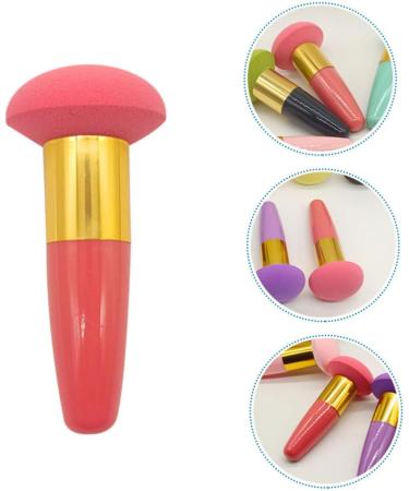 FOYTOKI Beauty Egg Brush Pen Make up Sponges Foundation Sponges with Handle Foundation Sponge Makeup Sponges for Concealer Blending Sponges for Makeup Sponges with Handle - Buy Online on GoSupps.com