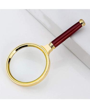 Magnifying Glass Hand Held 6 Times Crafts Wooden Handle All Metal Reading Magnifier Made in China - Buy Online on GoSupps.com
