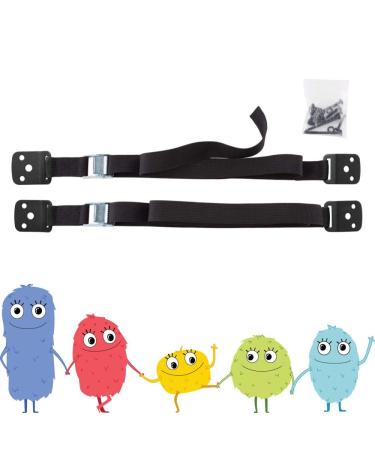 Toddleroo by North States Furniture & TV Straps | Heavy-Duty Multi-Functional Straps That Help Prevent Furniture Tipping | Baby proofing with Confidence (2-Pack  Black) - Buy Online on GoSupps.com