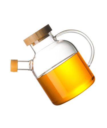 ABOOFAN Glass Containers with Lids Oil and Vinegar Bottles Terrarium Glass Container with Lid Grease Container for Kitchen Oiler Oil Dispenser Bottle Ceramics High Borosilicate