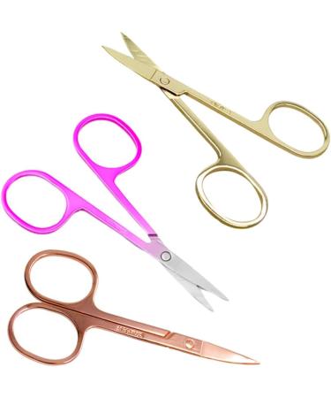 FOMIYES 2 Sets 3pcs Eyelash Scissors & Trimmers - Ear Nasal Eyebrow Hair Shears for Precision Grooming | International Shipping Available - Buy Online on GoSupps.com