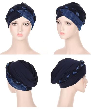 2pcs Adjustable Sleeping Caps for Women - Braid Head Wrap Turban Hat for Curly Hair - Buy Online on GoSupps.com
