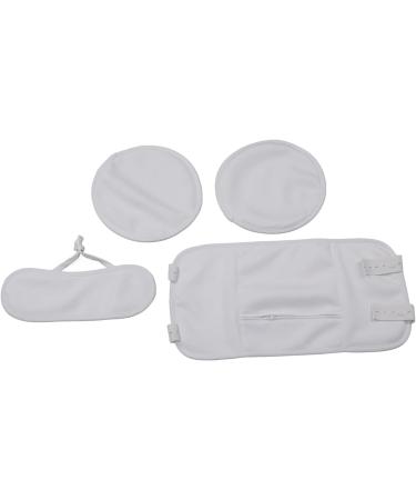 Adjustable Reusable Castor Oil Neck Pack for Thyroid Inflammation - Washable White Set - Buy Online on GoSupps.com