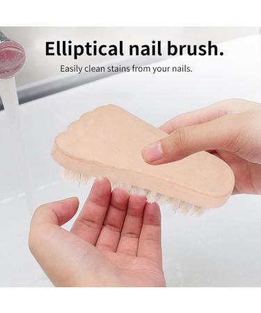 Lurrose Professional Nail Brush - Wood Hand Peeling Brush for Toes & Fingernails | Manicure & Pedicure Cleaning Tool | Nail Art Essentials - Buy Online on GoSupps.com