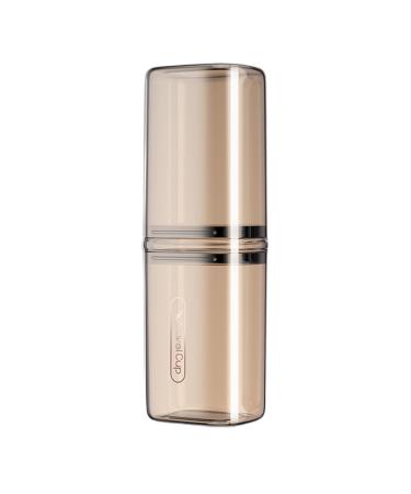 Zceplem toothbrush case for on the go portable toothbrush case travel toothbrush holder ETUI-portable toothpaste cup case toilet article container for business trips and camping light coffee