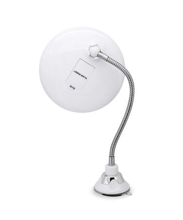 10X Magnifying LED Lighted Makeup Mirror with 360 Swivel Rotation - Glam Hobby Vanity Mirror for Bathroom with Flexible Gooseneck and Suction Cup - Buy Online on GoSupps.com