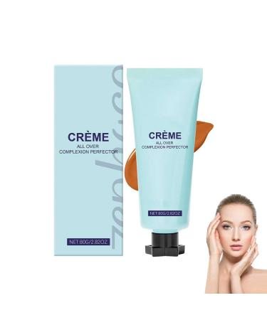 CYGunGun Creme AllOver Complexion Perfector80g Cream Hydrating Full Coverage ConcealerLongLasting CC FoundationCream body perfectorWaterproof TransferResistant Skin Tint Dark
