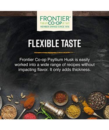 Frontier Co-op Whole Psyllium Husk 16 oz - Natural Fiber Supplement for Digestive Health - Buy Online on GoSupps.com