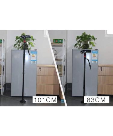 Adjustable Aluminum with Alarm Lights Elderly Crutches - Telescopic Folding Outdoor Multi-Functional Intelligent Cane Parent's Gift It's so Kind of You Safehappy - Buy Online on GoSupps.com
