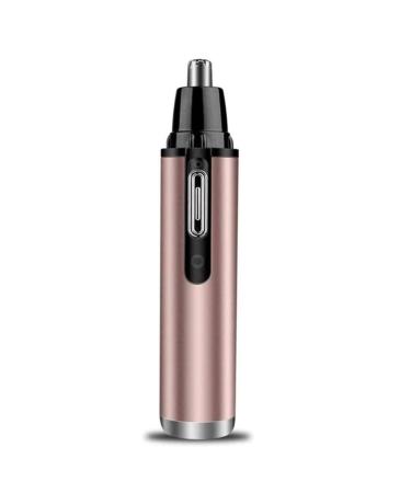 4 in 1 Nose Hair Trimmer and Eyebrow Trimmer USB Rechargeable Waterproof Eyebrow Razor Nasal Hair Trimming Tool for Travel Bathroom Camping Razor(Gold)