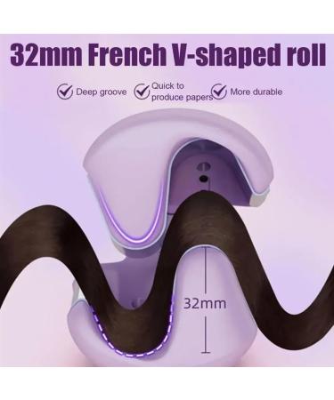 Effortless Hair Curler - Create Perfect Curls with Ease | Stylish Purple | International Shipping Available - Buy Online on GoSupps.com