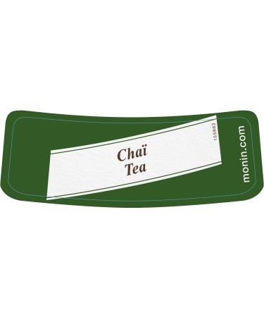 MONIN Premium Chai Tea Syrup 1L for Chai and Cocktails. Vegan-Friendly Allergen-Free 100 Percent Natural Flavours and Colourings - Buy Online on GoSupps.com