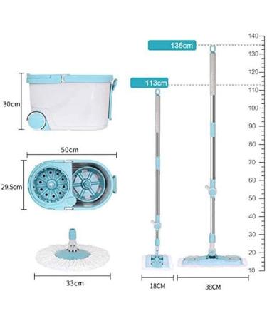Mop Mop Hand Pressure Separable Adjustable Hangable Dual Drive Wet and Dry Dual Purpose Suitable for All Floors Vision Smooth Sailing - Buy Online on GoSupps.com