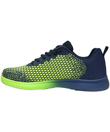Pyramid Men's Path Lite Seamless Mesh Bowling Shoes 10.5 1-navy/Voltage Lime