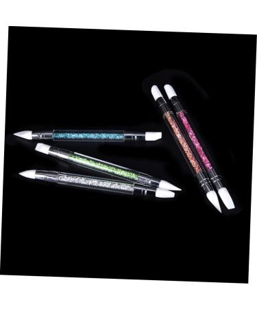 minkissy Car nail nail tool silicone head nail pen nail art carving Manicure tools double head embossing pen Marble Travel Bag medium Green - Buy Online on GoSupps.com