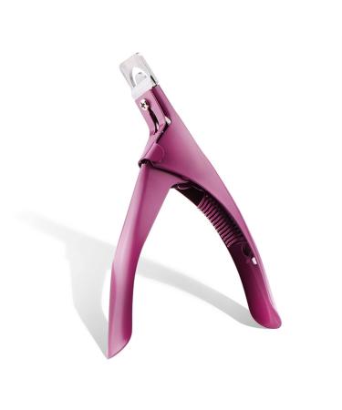 Nail Clipper for Thick Nails Acrylic Nail Clippers Nail Tip Cutter Adjustable Premium Stainless Steel Fake False Artificial Nail Tip Trimmer for Manicure (Color : Fuchsia)