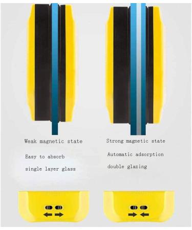Adjustable Magnetic Double-Sided Window Cleaner Double-Layer Glass Cleaner Household Cleaning Tool - Buy Online on GoSupps.com