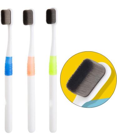 Suicra Ultraica Charcoal Toothbrush - Gentle Soft Manual Toothbrush for Sensitive Teeth & Whitening (Blue) - Buy Online on GoSupps.com