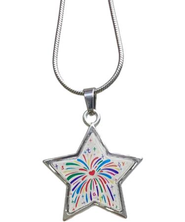 Oralgos Adjustable Chain Length Necklace | Colorful Star Trailer | Stylish Collarbone Accessory for Parties & Appointments | International Shipping - Buy Online on GoSupps.com