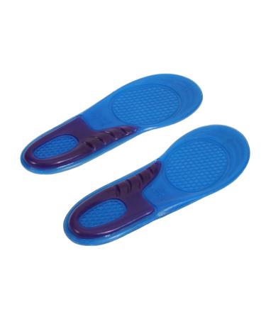 FOMIYES Massage Insoles Absorbing Insoles Foot Insoles Silicone Shoe Inserts Blue Medium