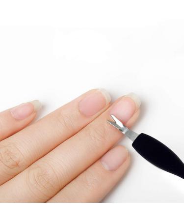 IVON 3 Pack Cuticle Trimmer Pusher Remover - Gentle Rubber Tip - Black - Buy Online on GoSupps.com