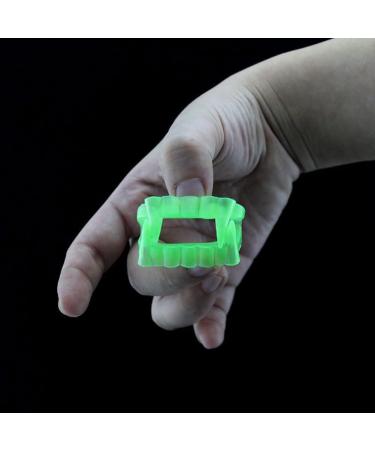 Reamhome Vampire Dentures - Fluorescent Green Glow in the Dark 5 Pack | Fun Costumes & Accessories for Halloween - Buy Online on GoSupps.com